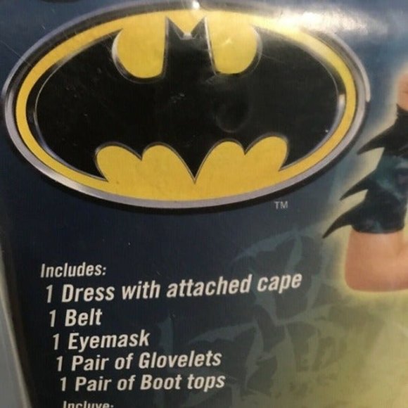 DC Comic Girls' Childs Kids Batgirl 7-Piece Costume set Large 10-12 NWT/NEW - Picture 4 of 12